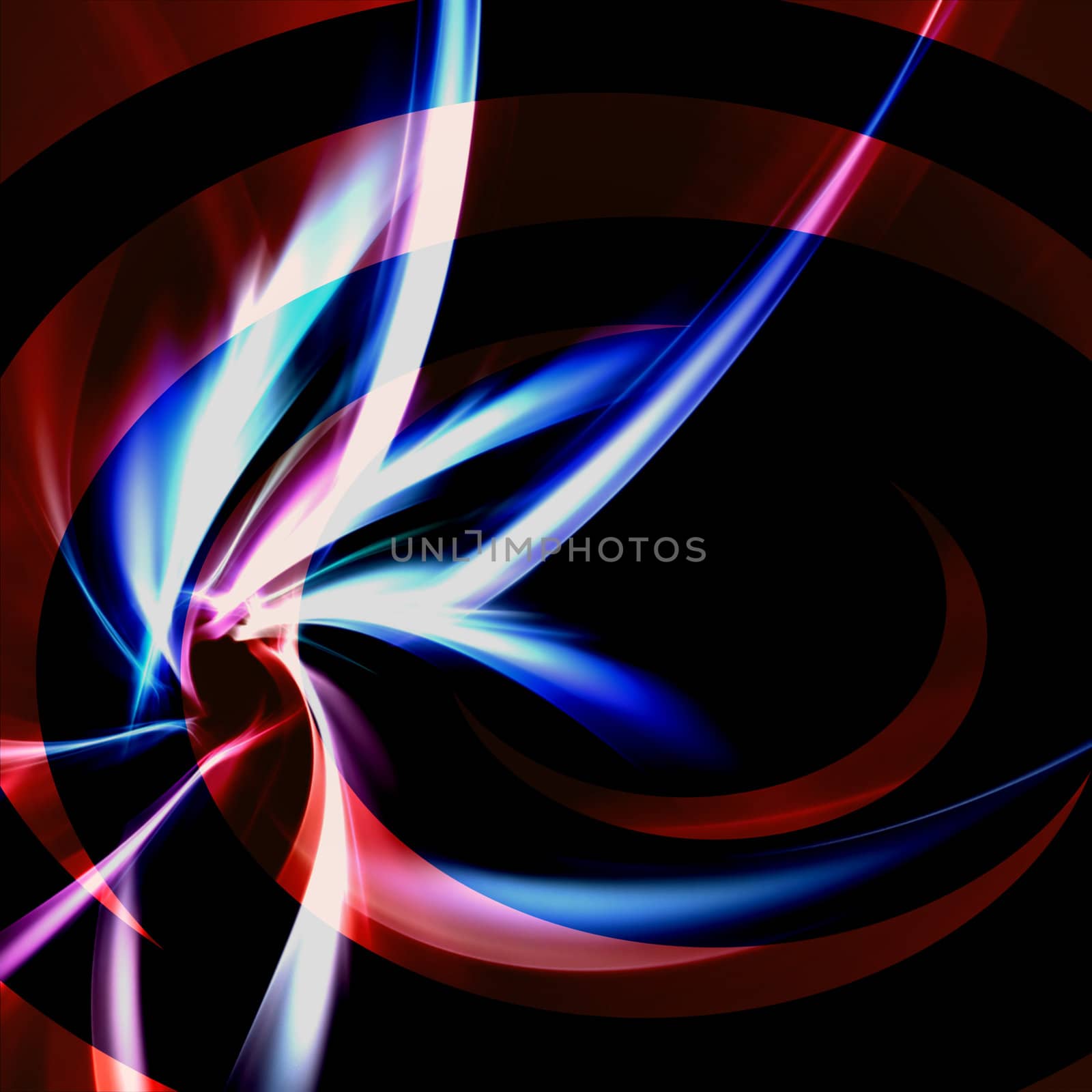 An abstract fractal design that spirals in a circular motion.