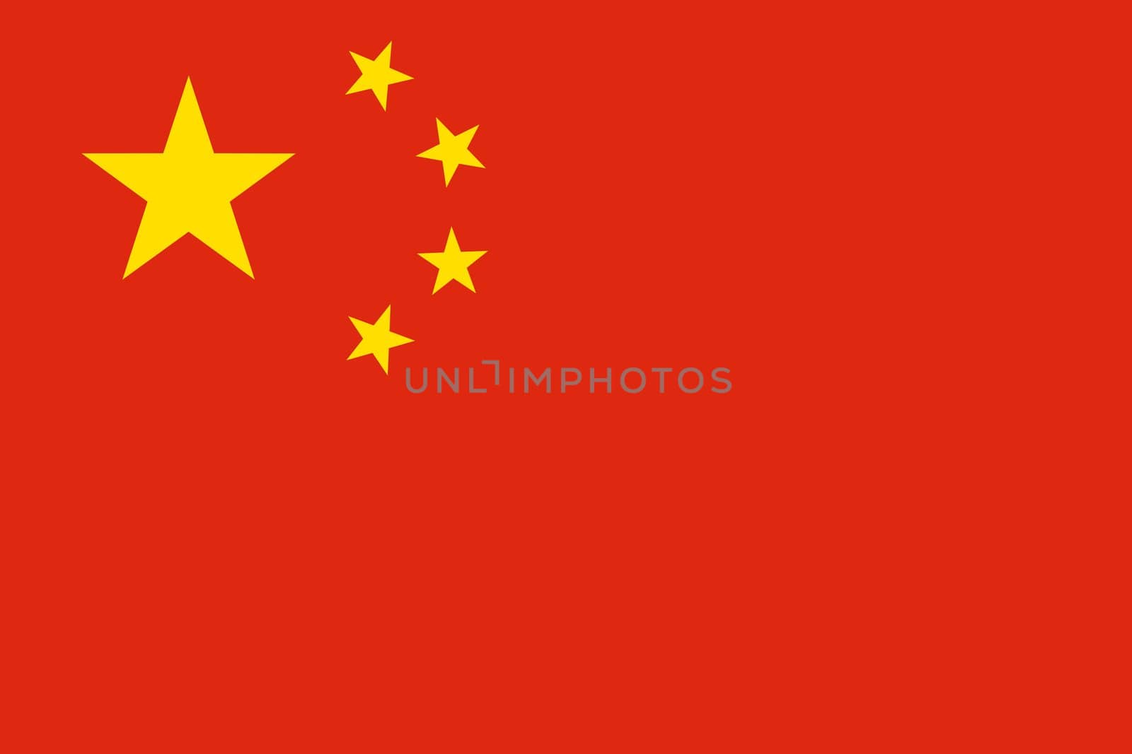 The national flag of People Republic China
