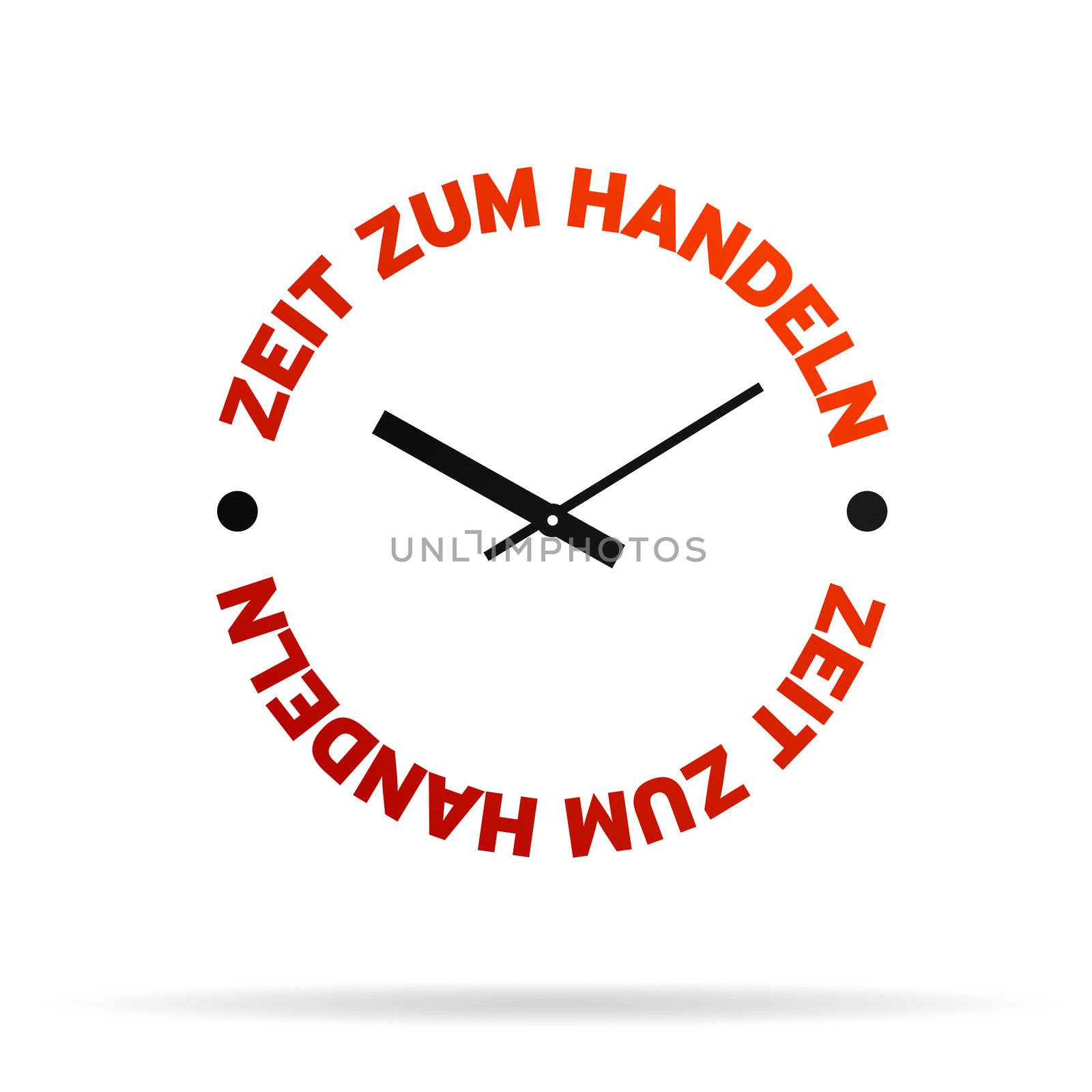 Time For Action Clock by kbuntu