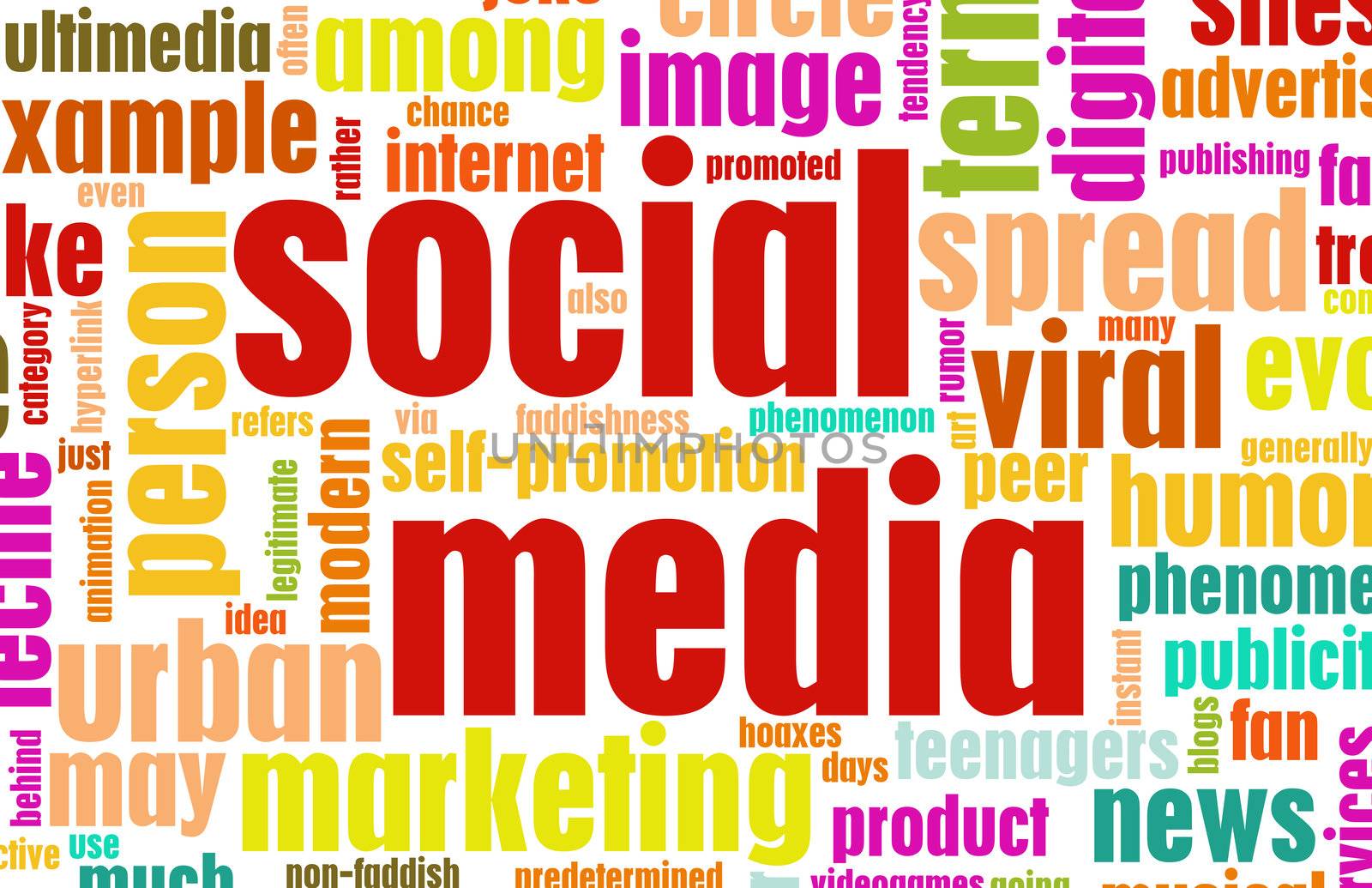 Social Media Concept as a Abstract Background