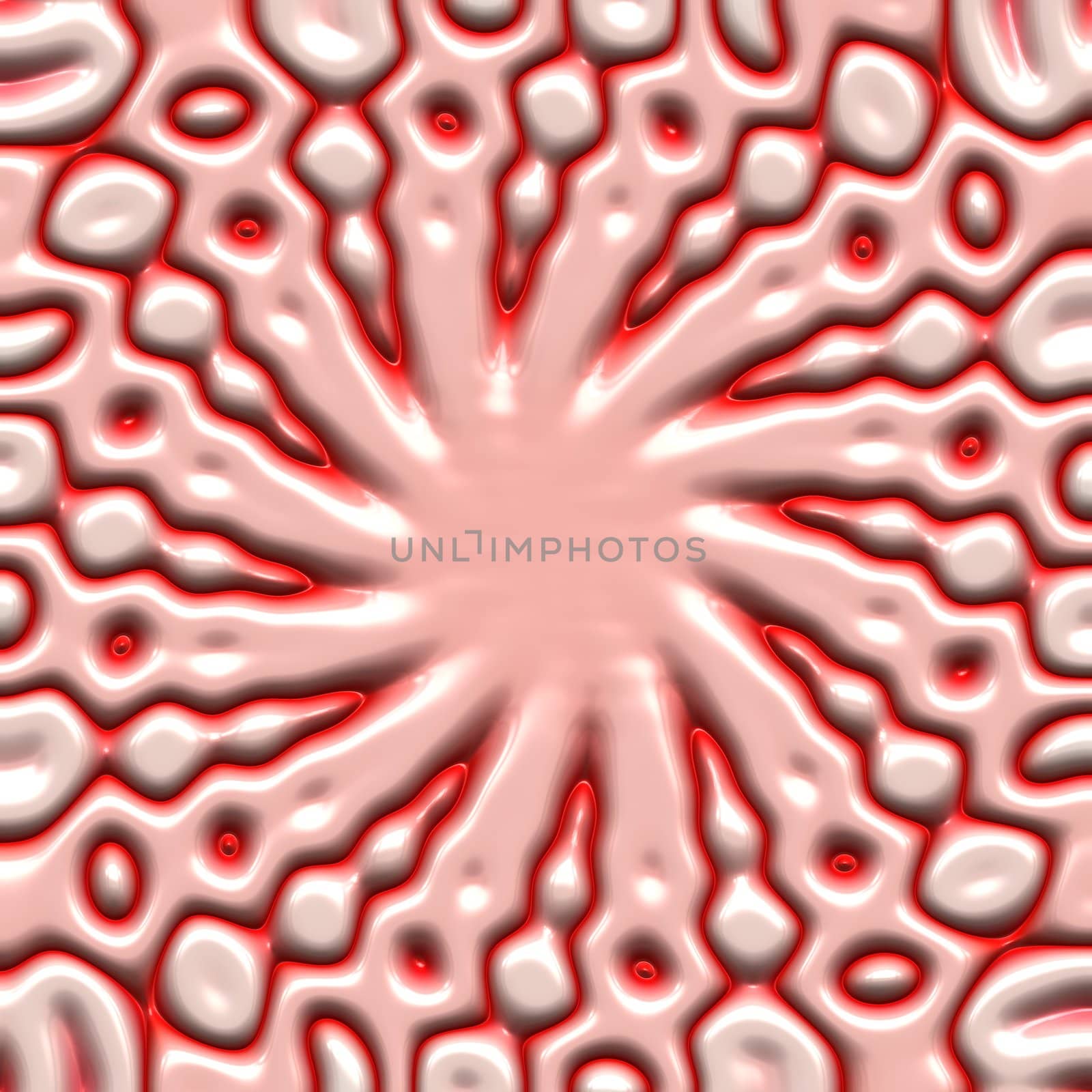 abstract 3d texture of glossy pink silicon sludge in a swirl