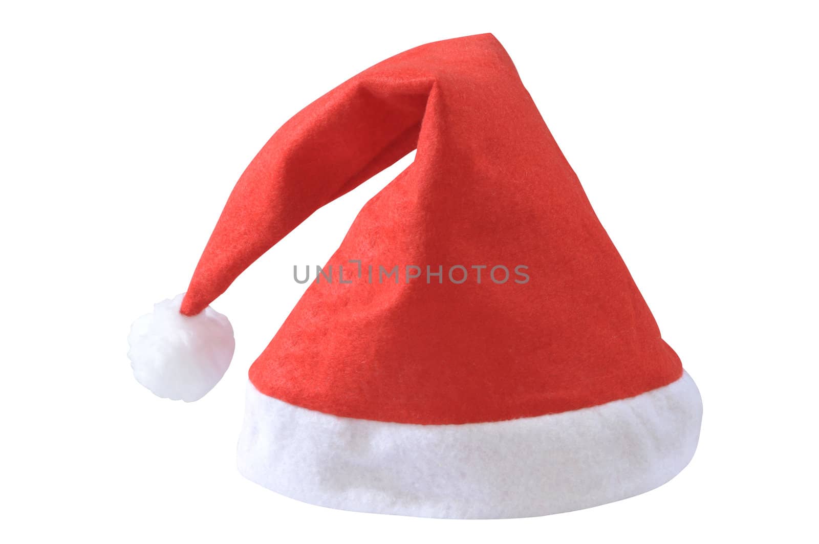 Santa's red hat  isolated on white