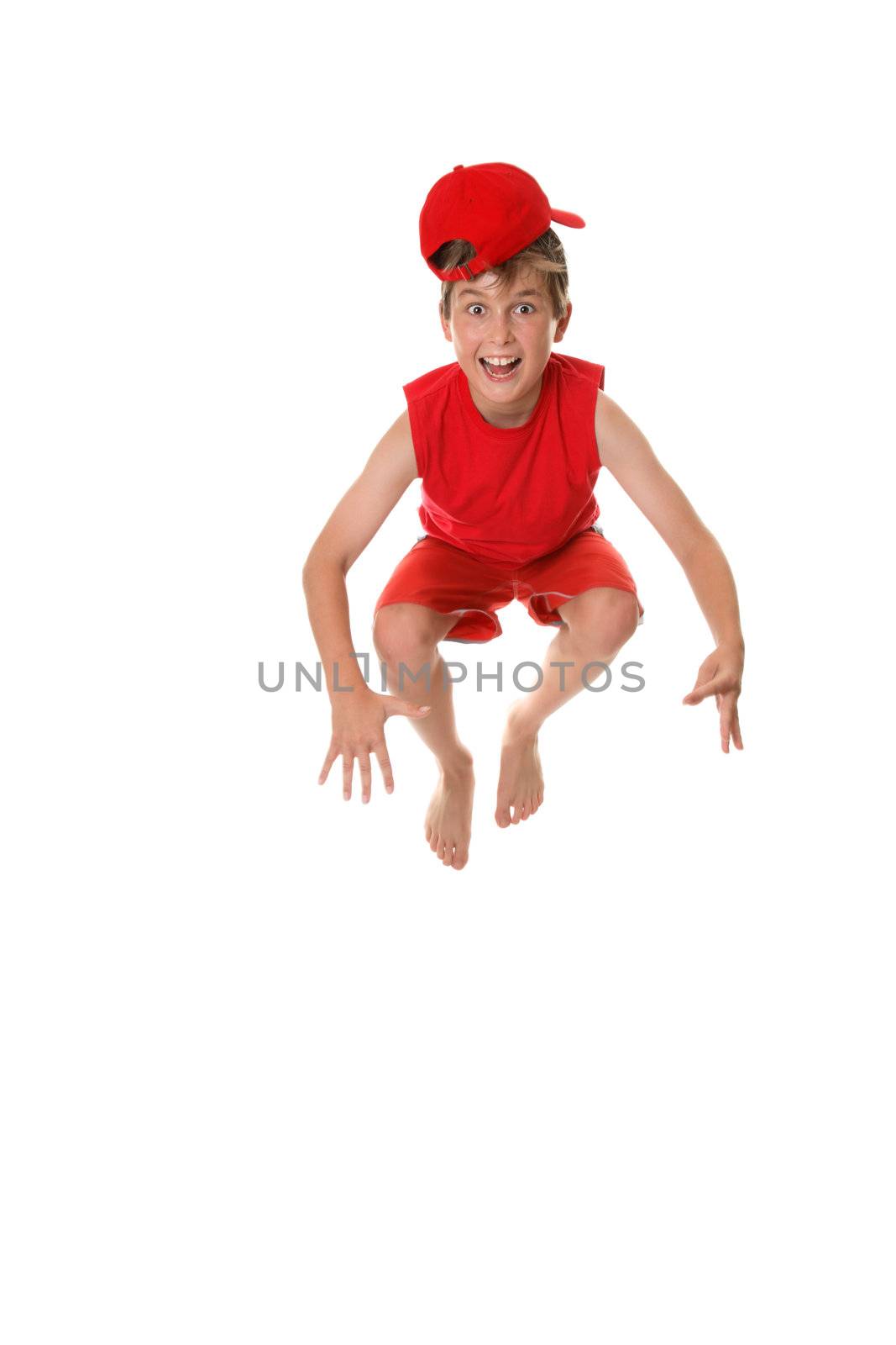 Happy crazy  jumping boy by lovleah