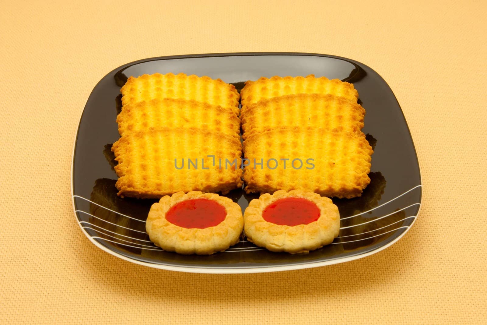 A plate of cookies