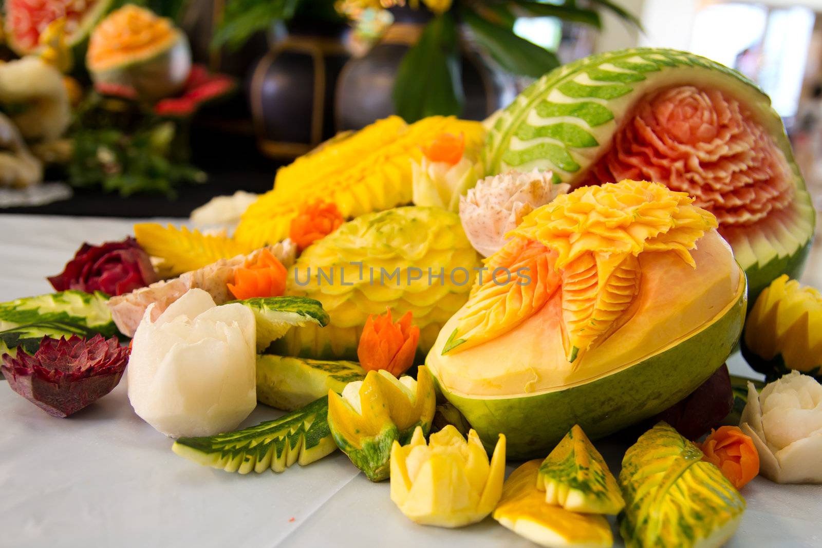 Fruit carving by Kenishirotie