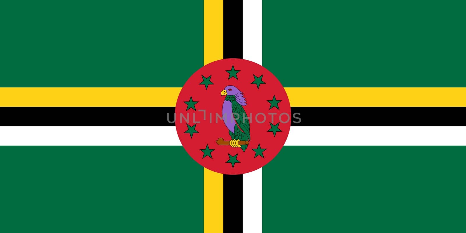 The national flag of Dominica