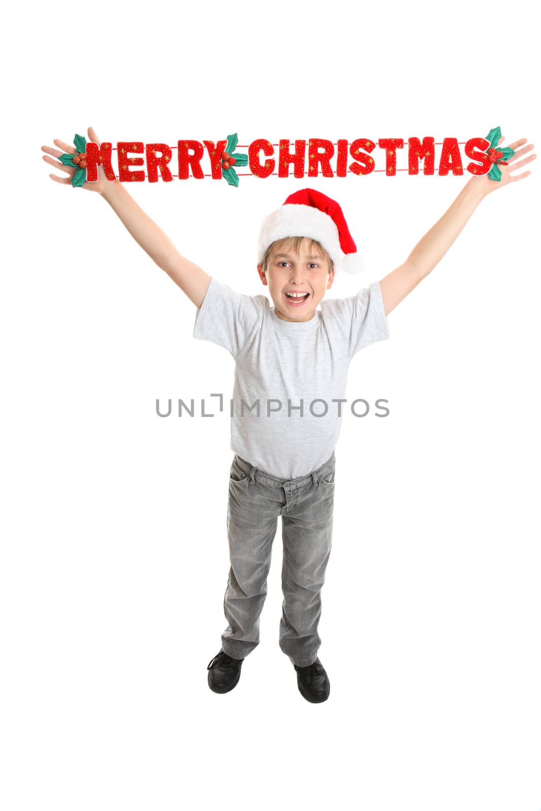 Christmas child with Joyful message by lovleah