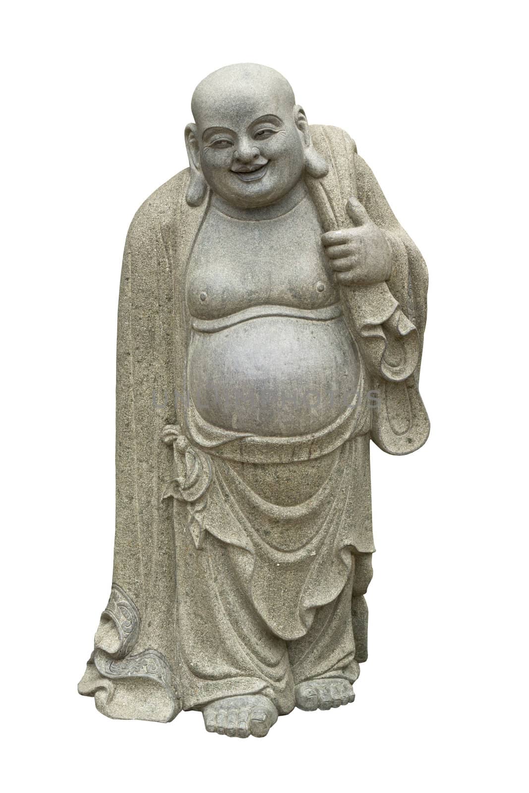 Smiling Buddha - Chinese God of Happiness, Wealth and Lucky Isol by lavoview