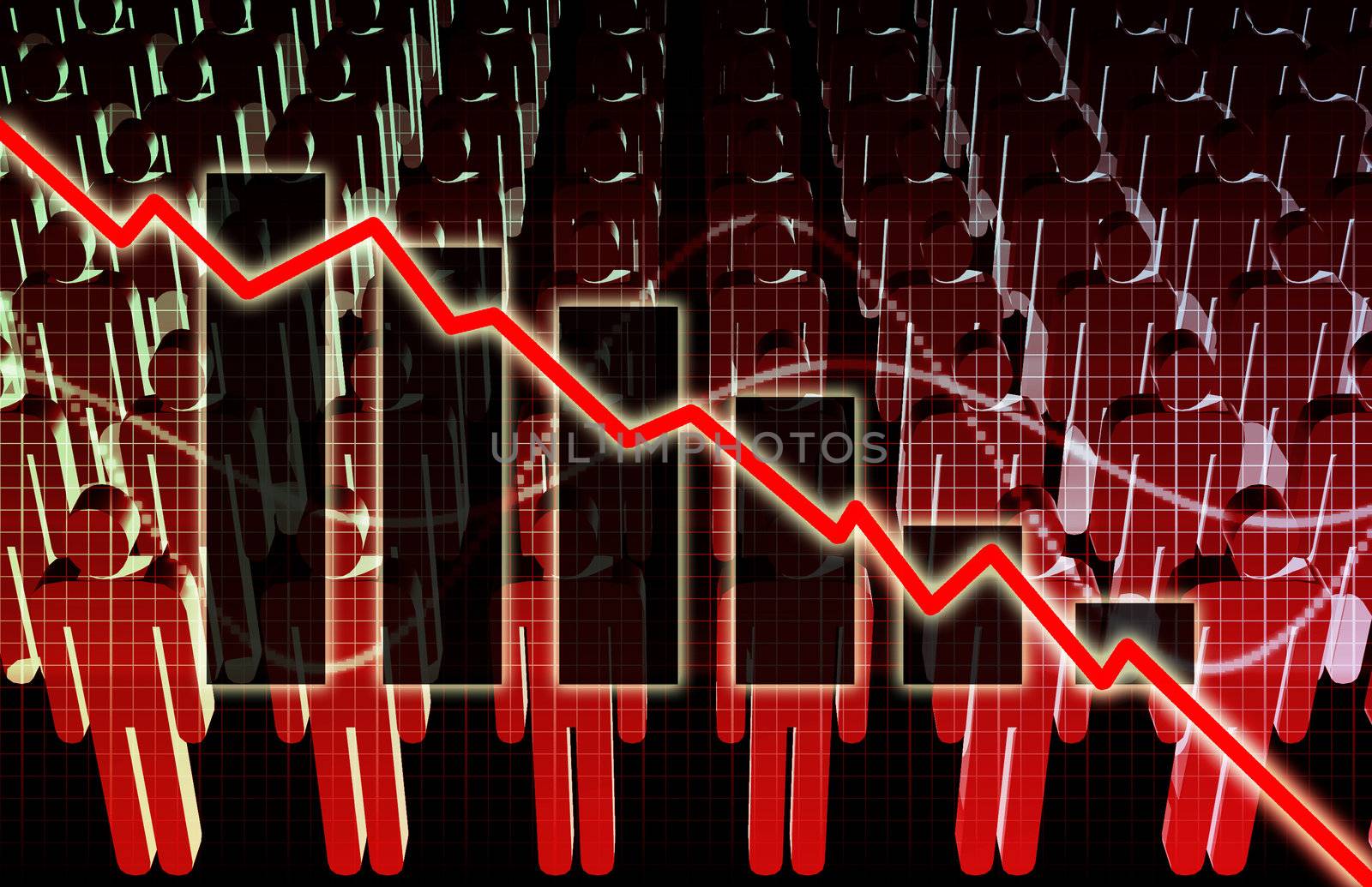 Rising Unemployment Rates Economic as a Graph