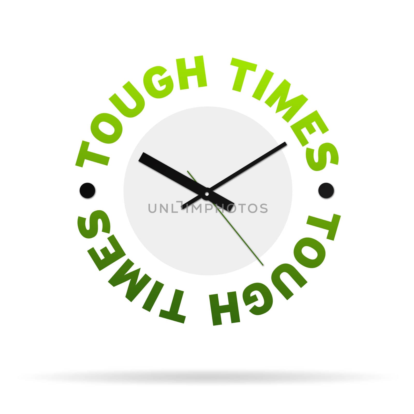 Tough Times Clock by kbuntu