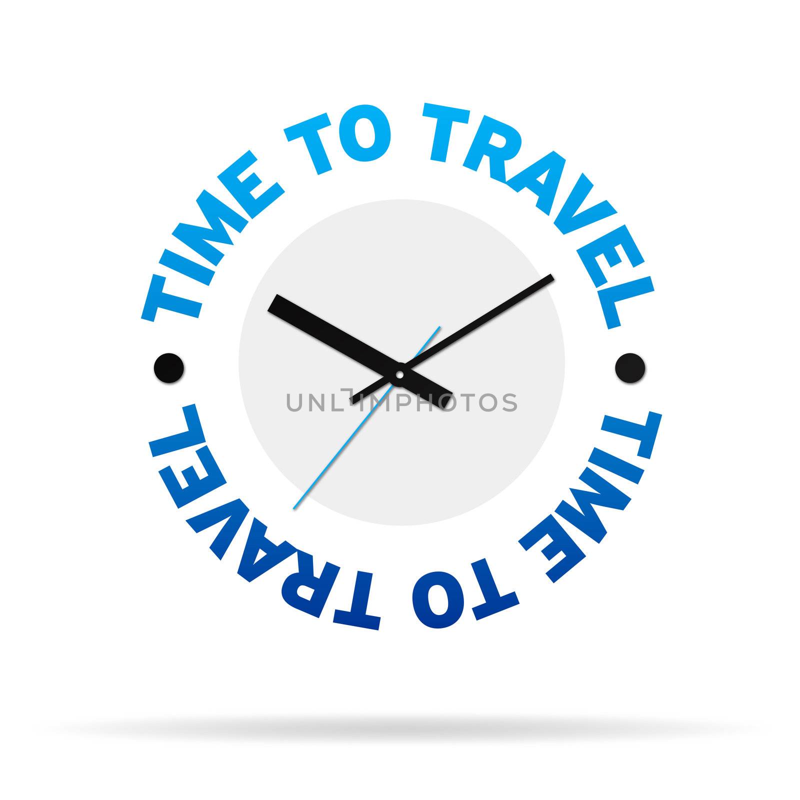 Time To Travel Clock by kbuntu
