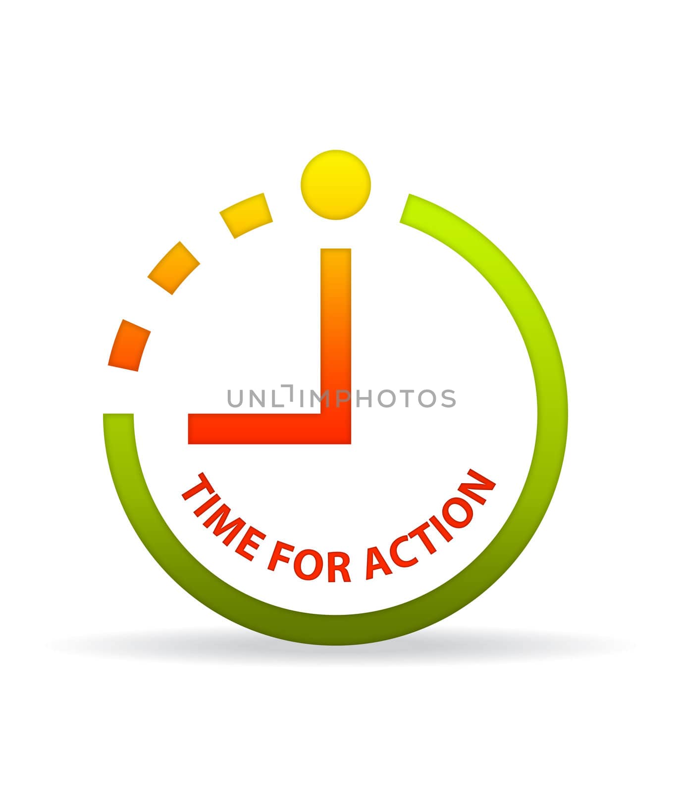 High resolution time for action clock.