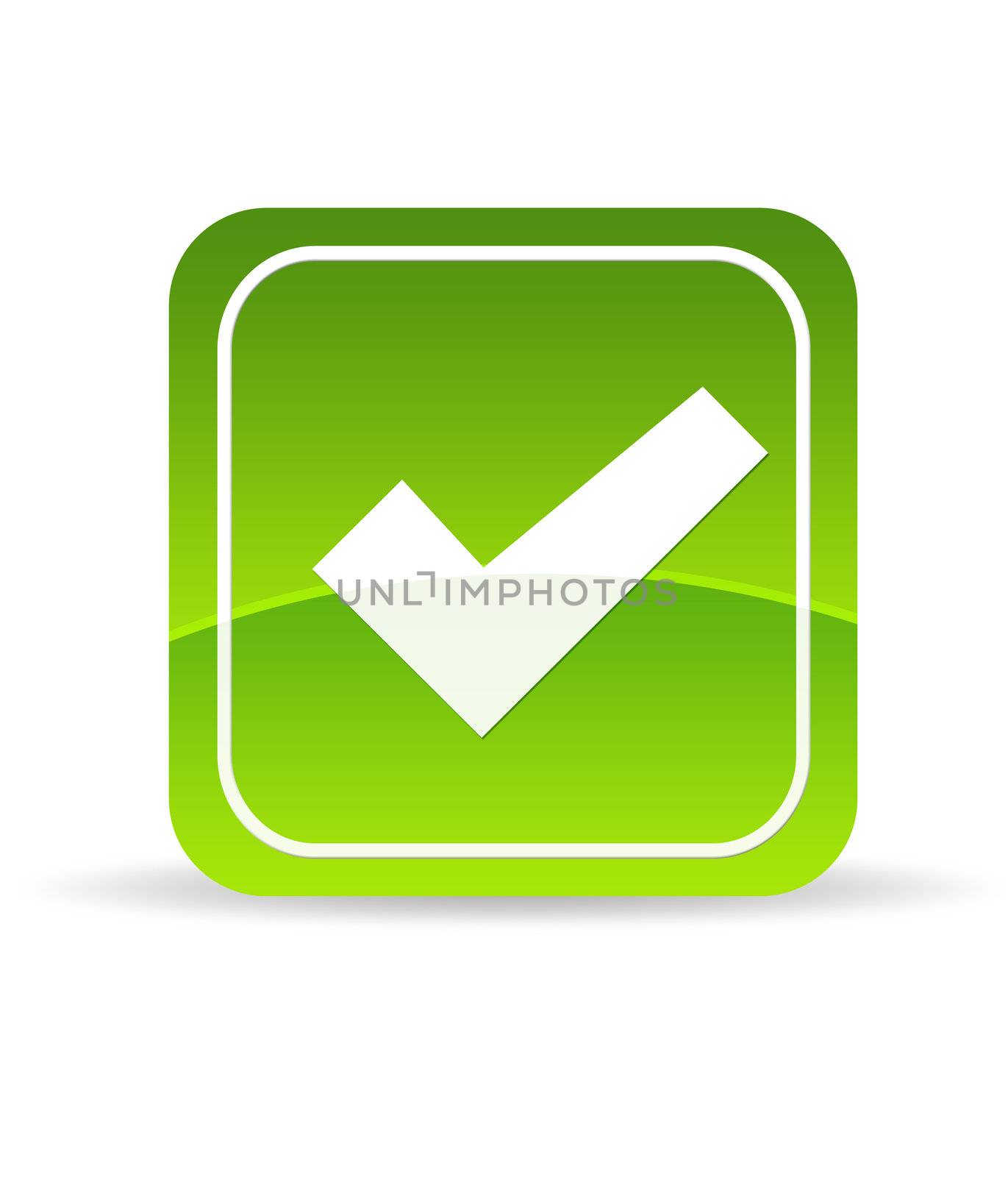 Green Check Mark Icon by kbuntu