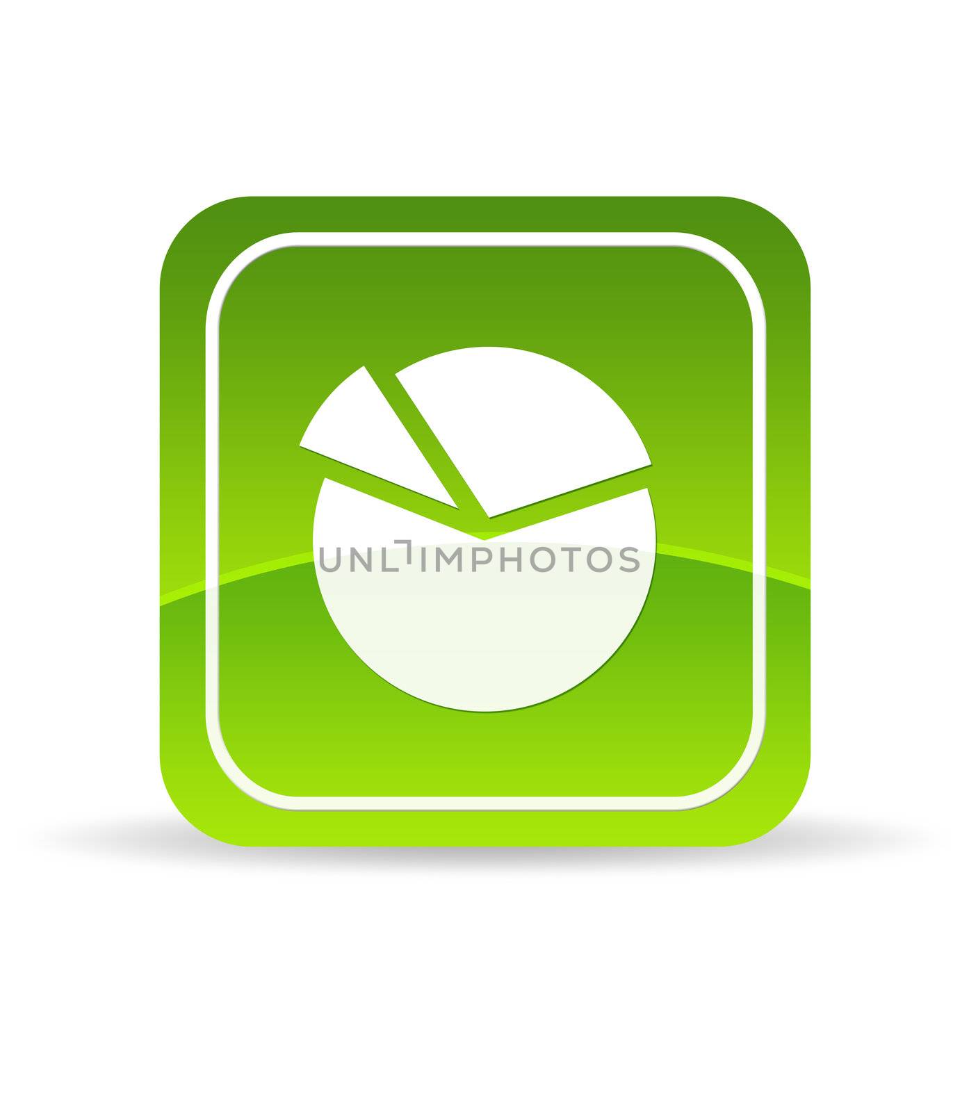 Green business Pie Chart Icon by kbuntu