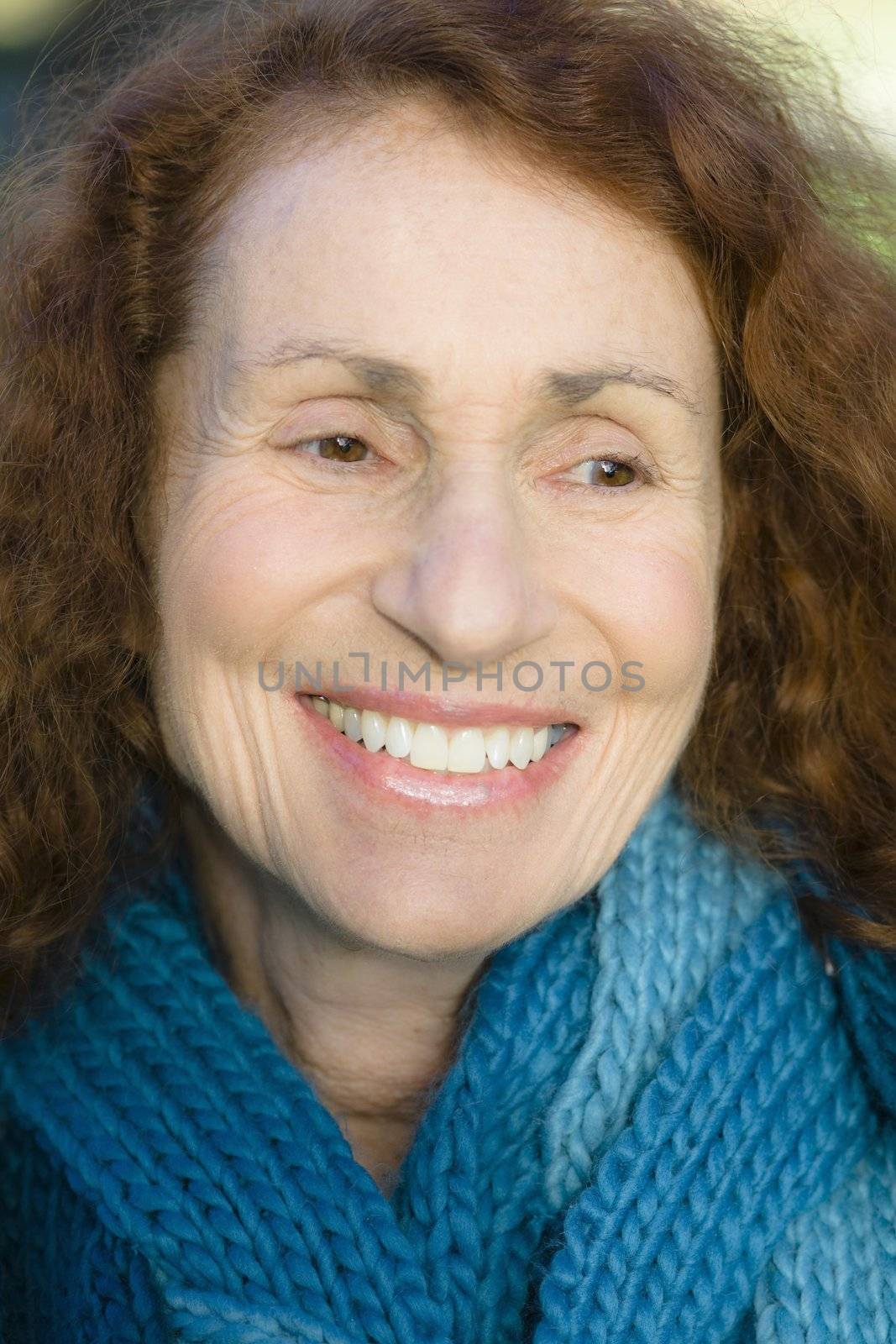 Portrait of a Pretty Smiling Senior Woman