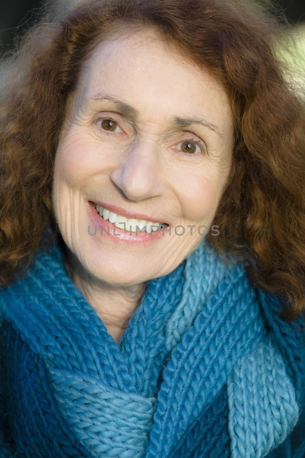 Portrait of a Pretty Smiling Senior Woman