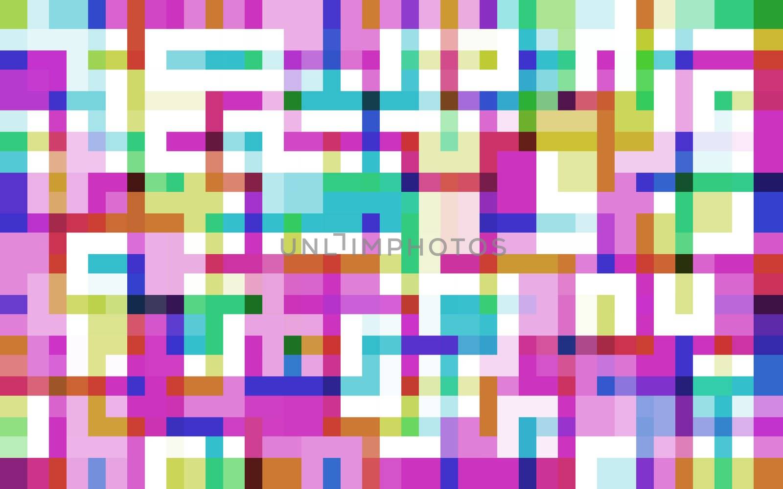 pixelated maze by stockarch
