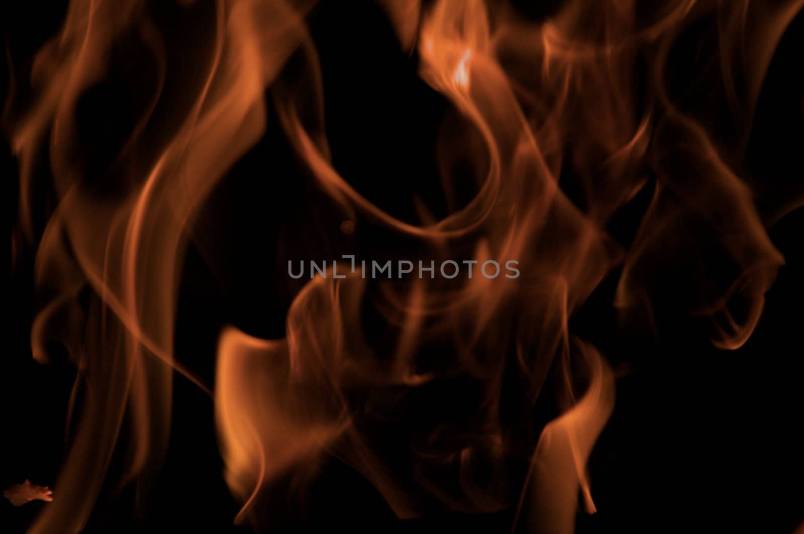 An abstract composition of fire on black