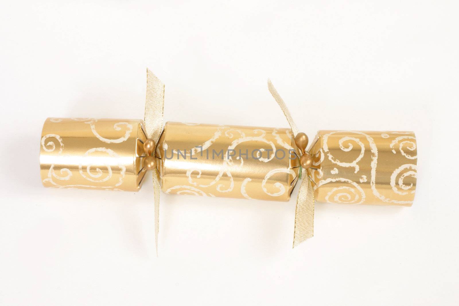 Gold foil Christmas cracker