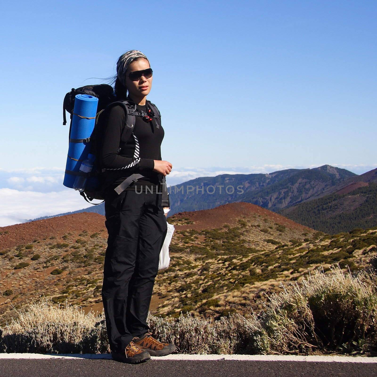 Backpacking on Tenerife. Picture from Teide, Tenerife.,