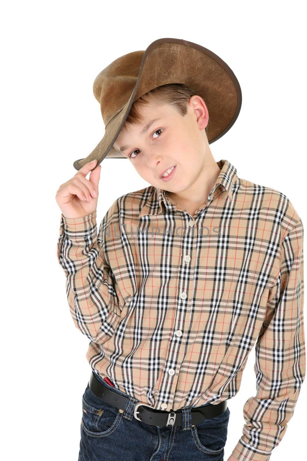 Country boy in hat - fashion style by lovleah