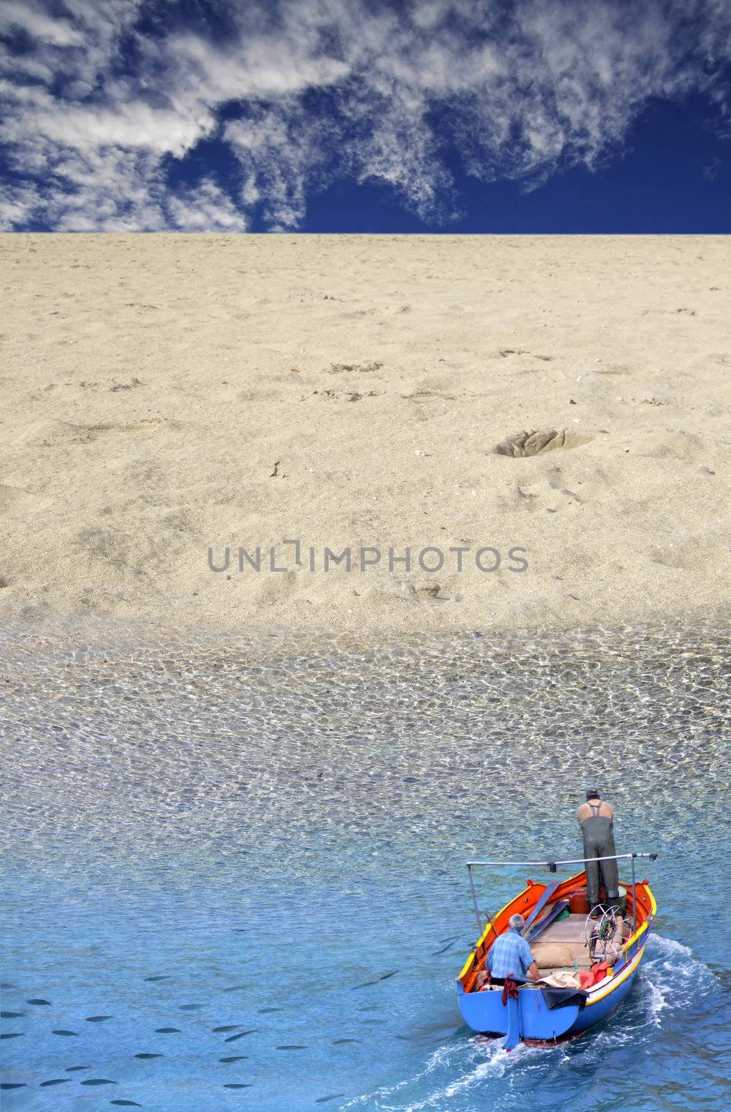 Boat and Sand by PhotoWorks