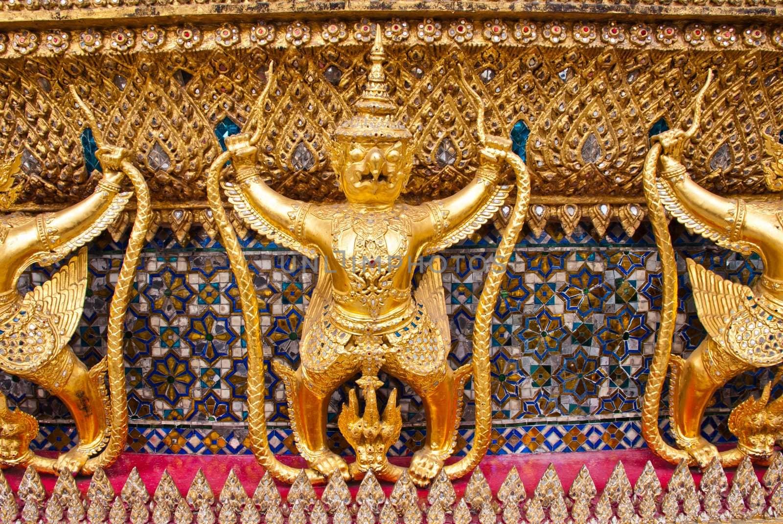 Golden Garuda at the grand palace, Bangkok, Thailand
