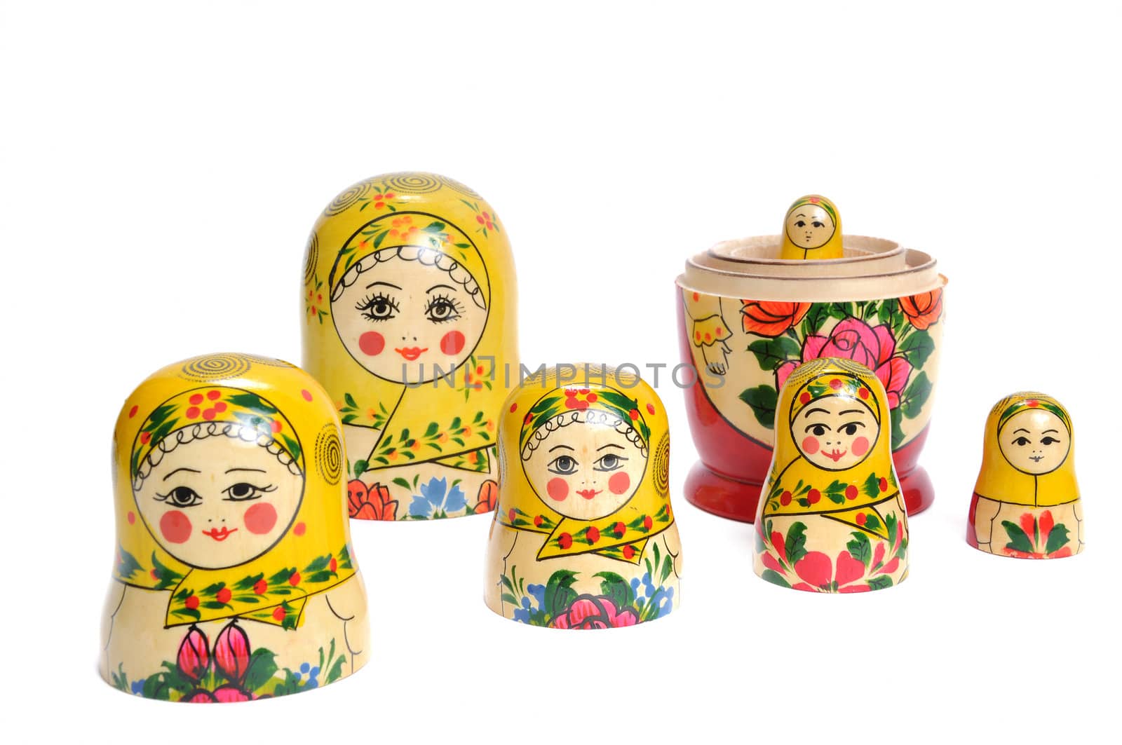  matreshka doll isolated on white Matreshkas 