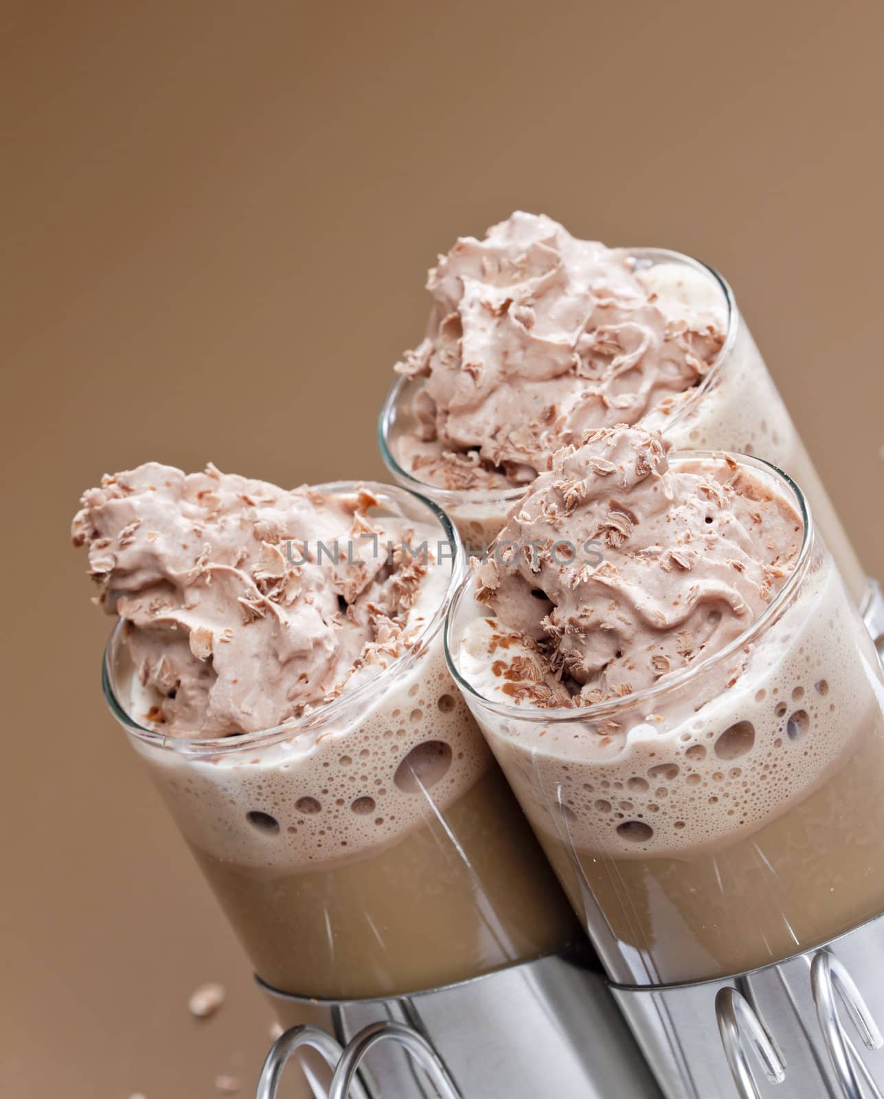 still life of coffee with whipped cream