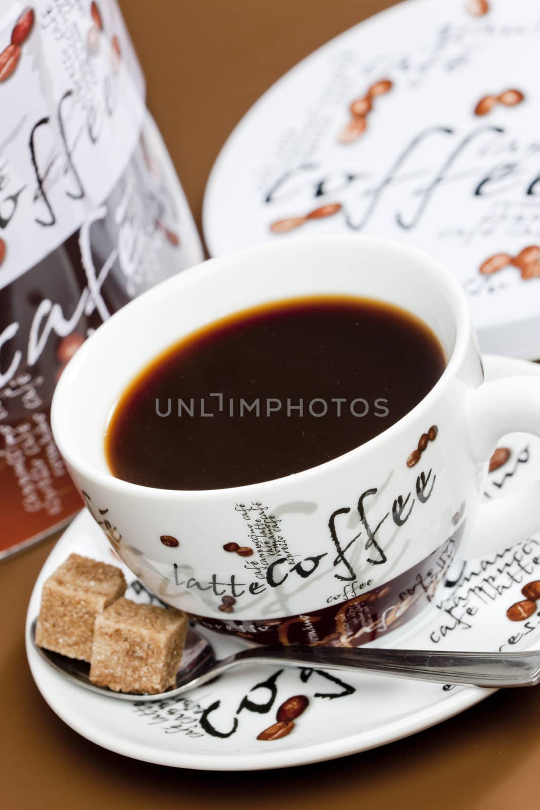 cup of coffee with sugar
