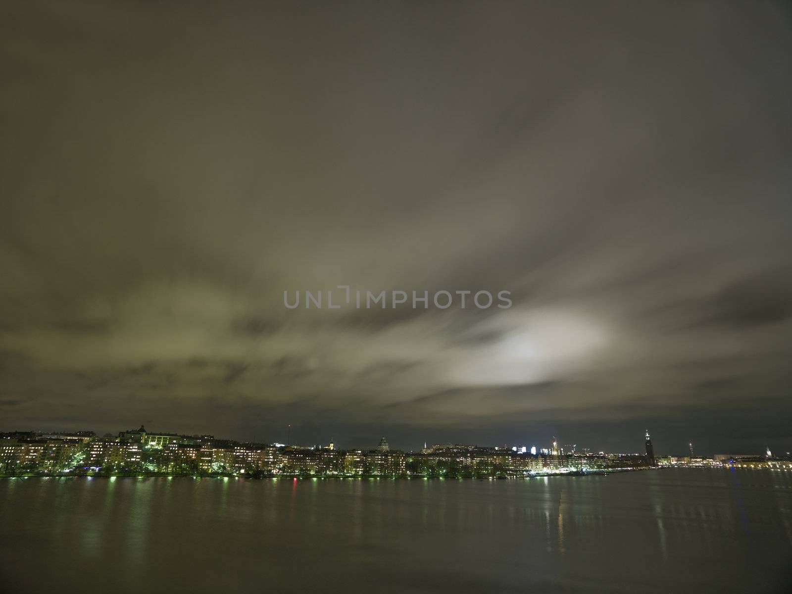 Stockholm City Skyline at night