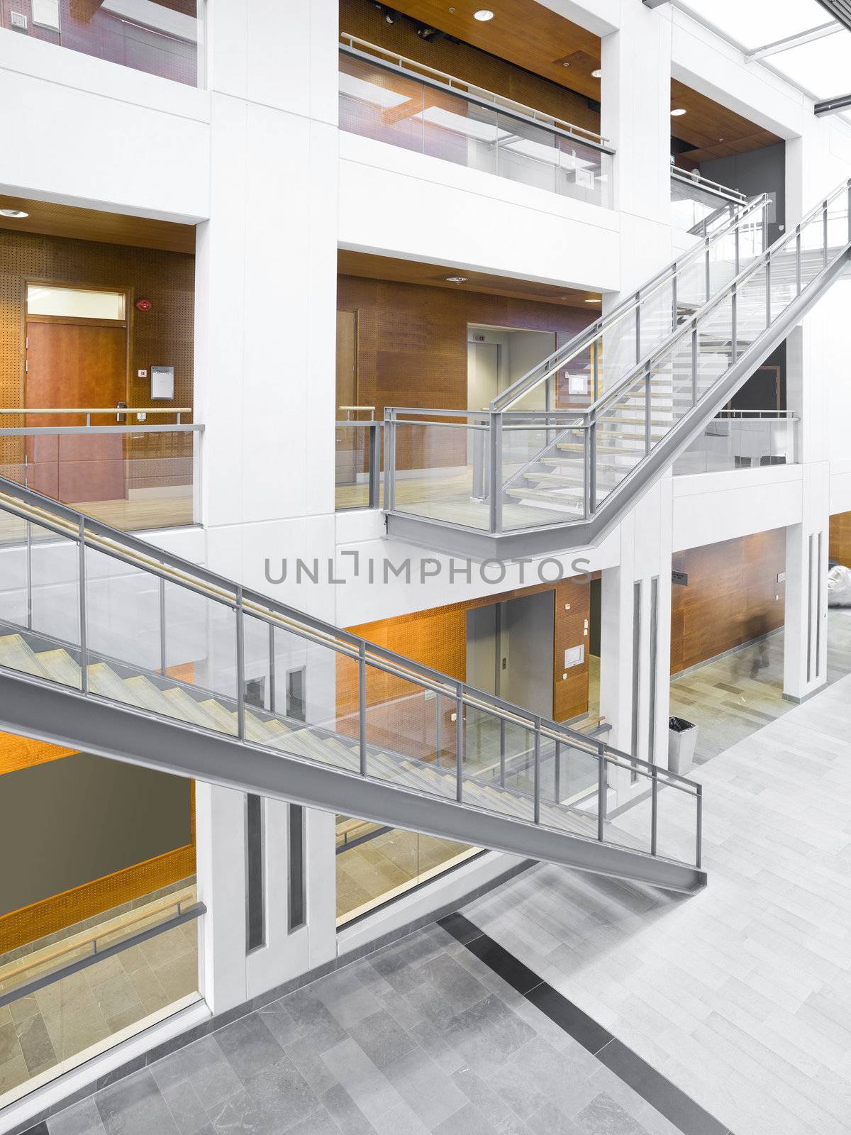 Modern and luxurious interior of a university