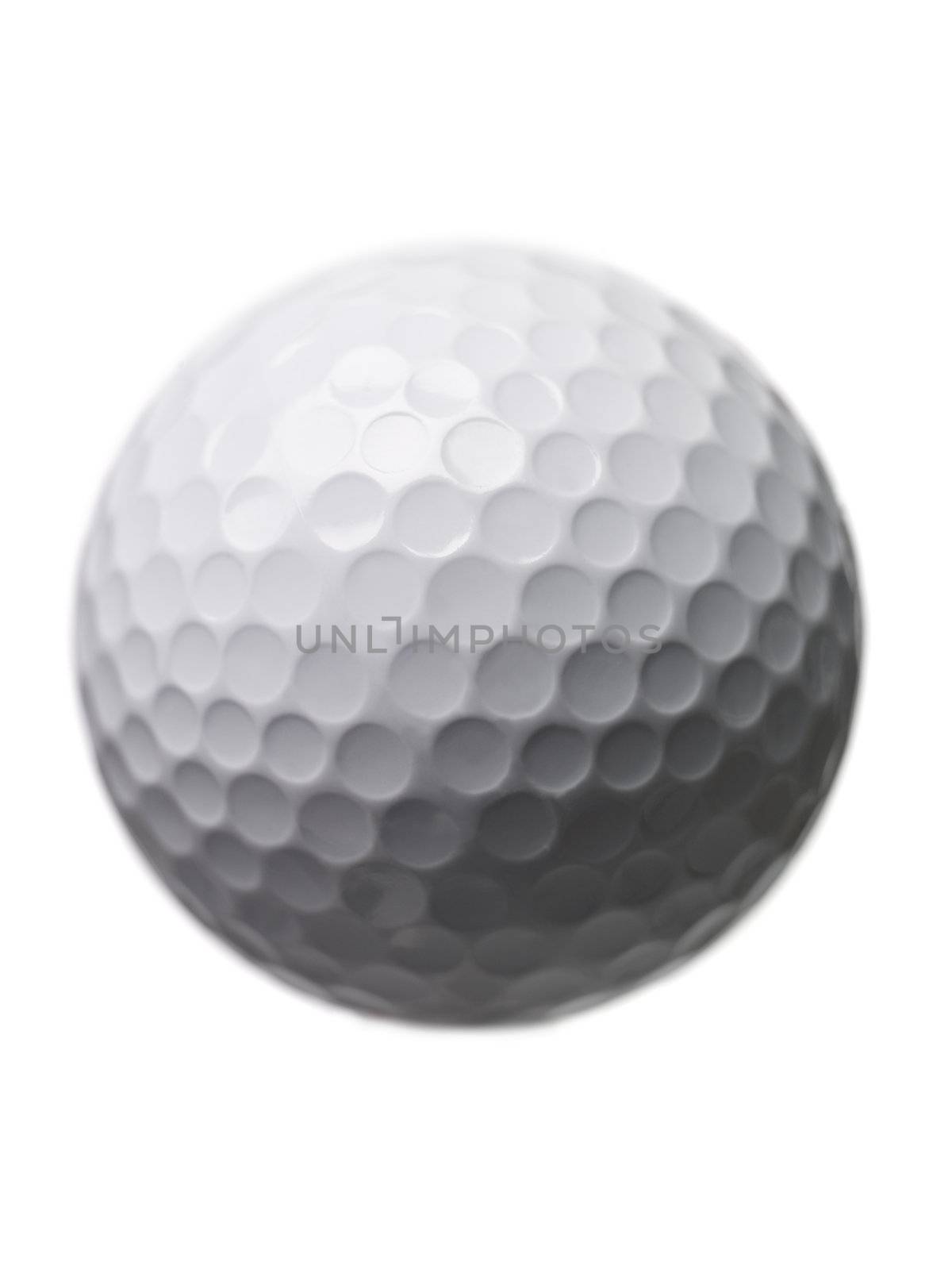 Golf ball isloated on white background