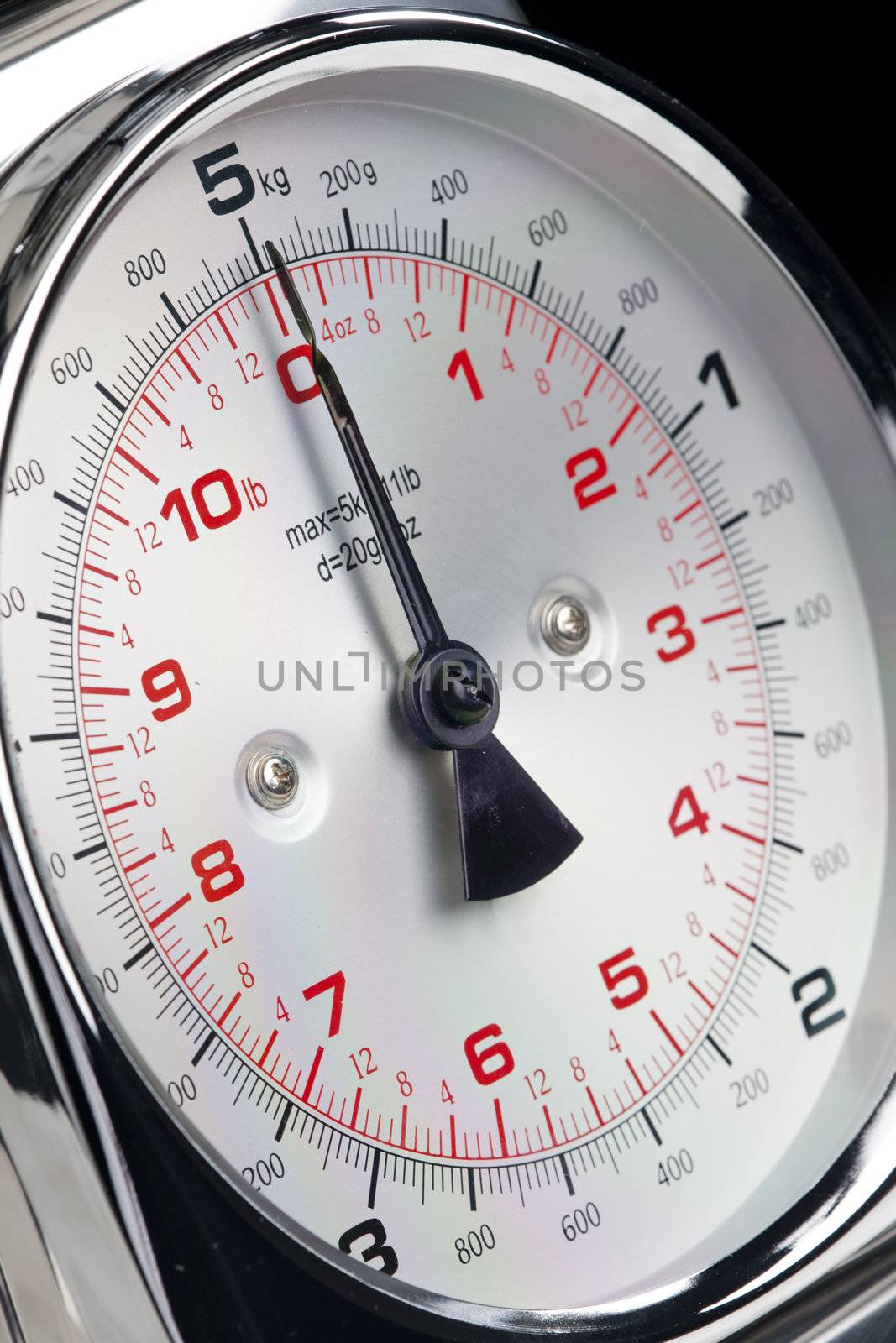 detail of kitchen scale