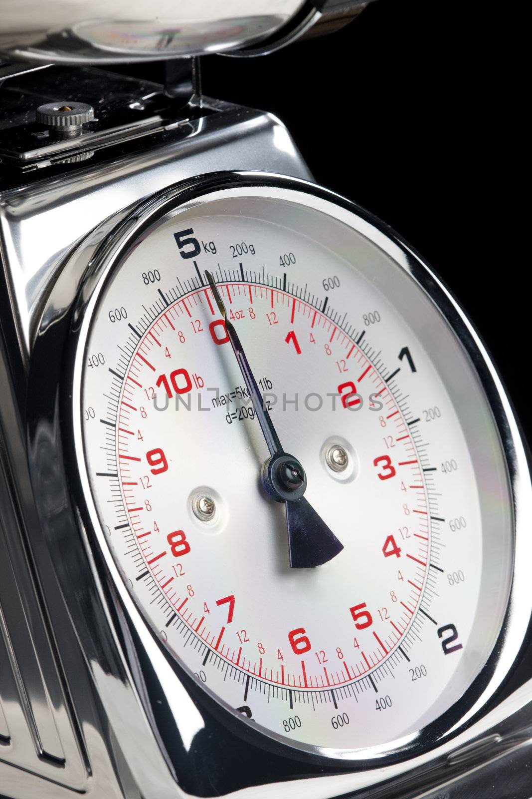 detail of kitchen scale