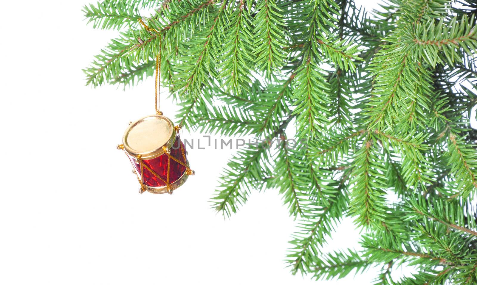Christmas decoration isolated on the white background 