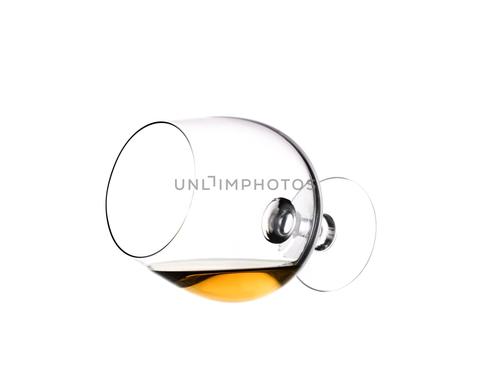 Lieing glass of brandy by gemenacom