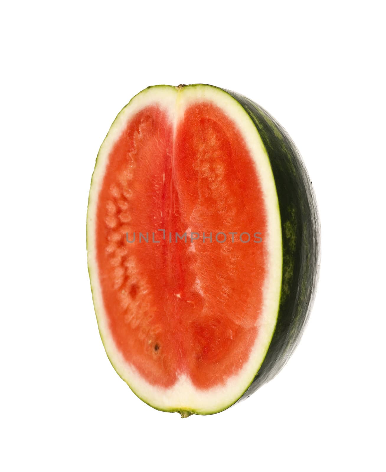 Watermelon cut in half