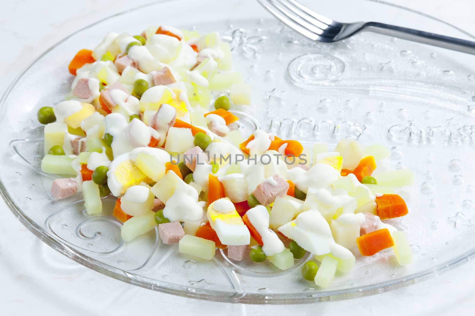 traditional Czech Christmas potato salad