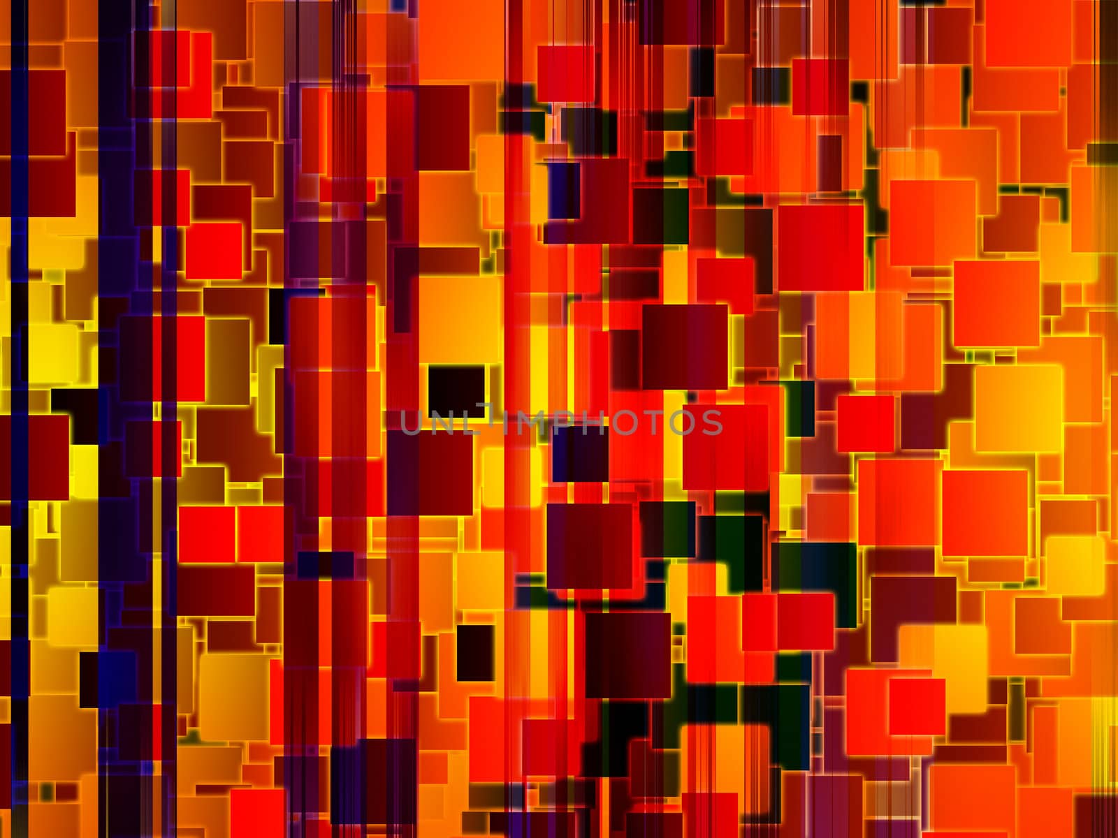 Abstract colour background made out of lines and squares.
