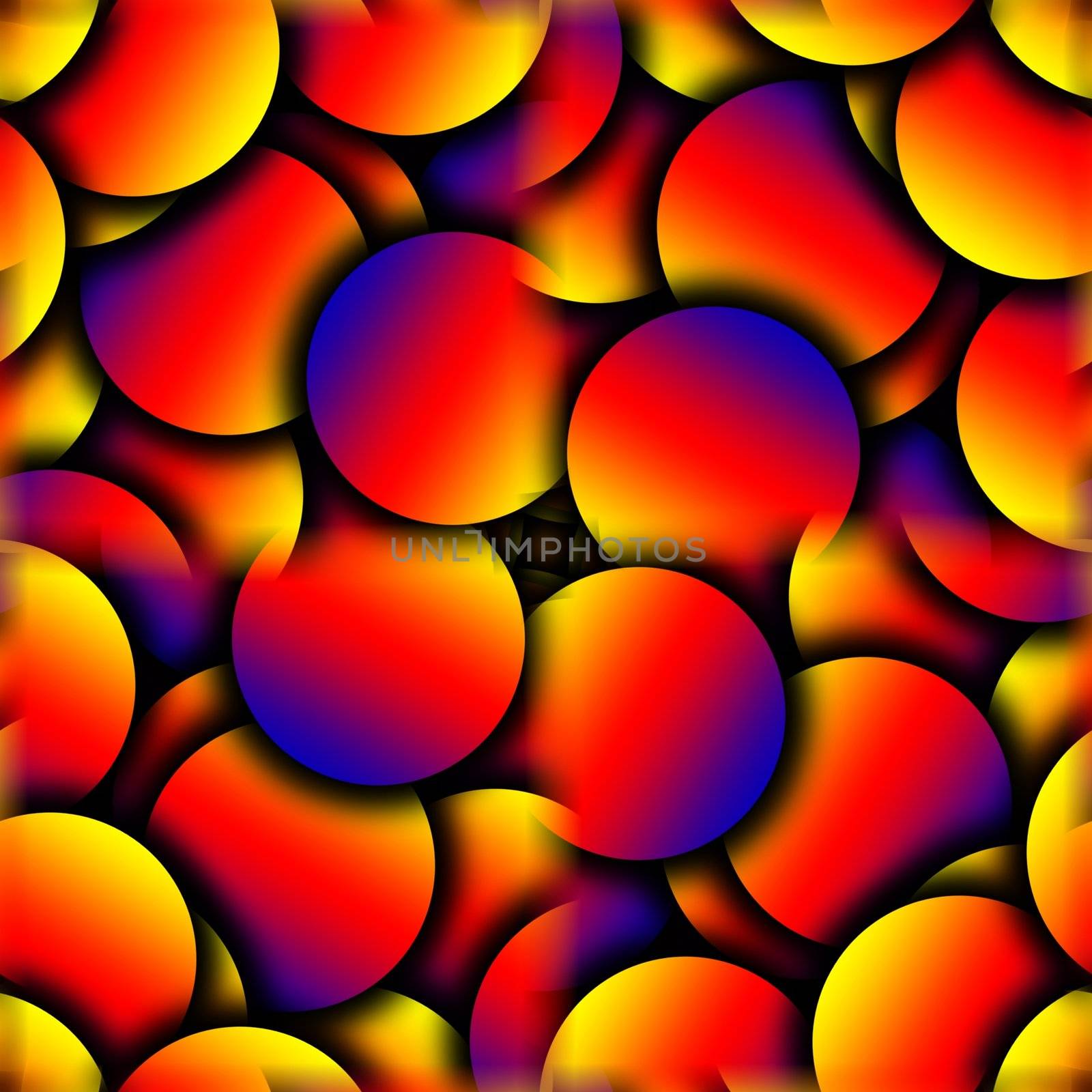 Seamless curved colour tile pattern background.