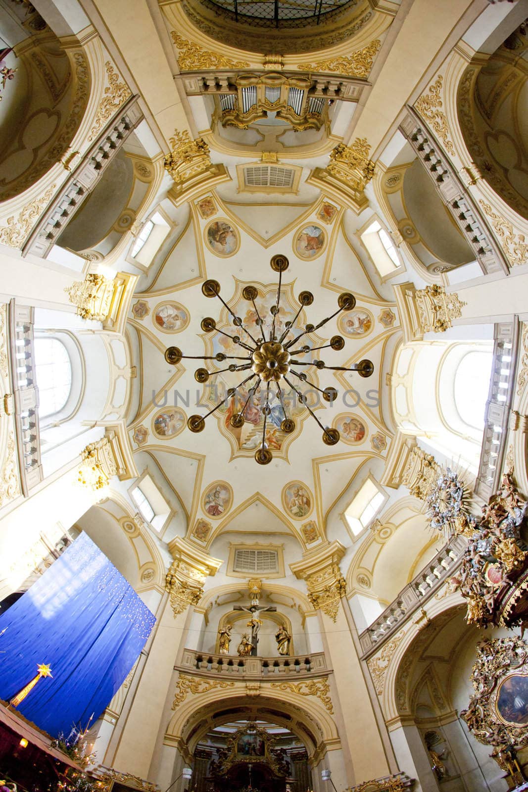 interior of pilgrimage church, Wambierzyce, Poland