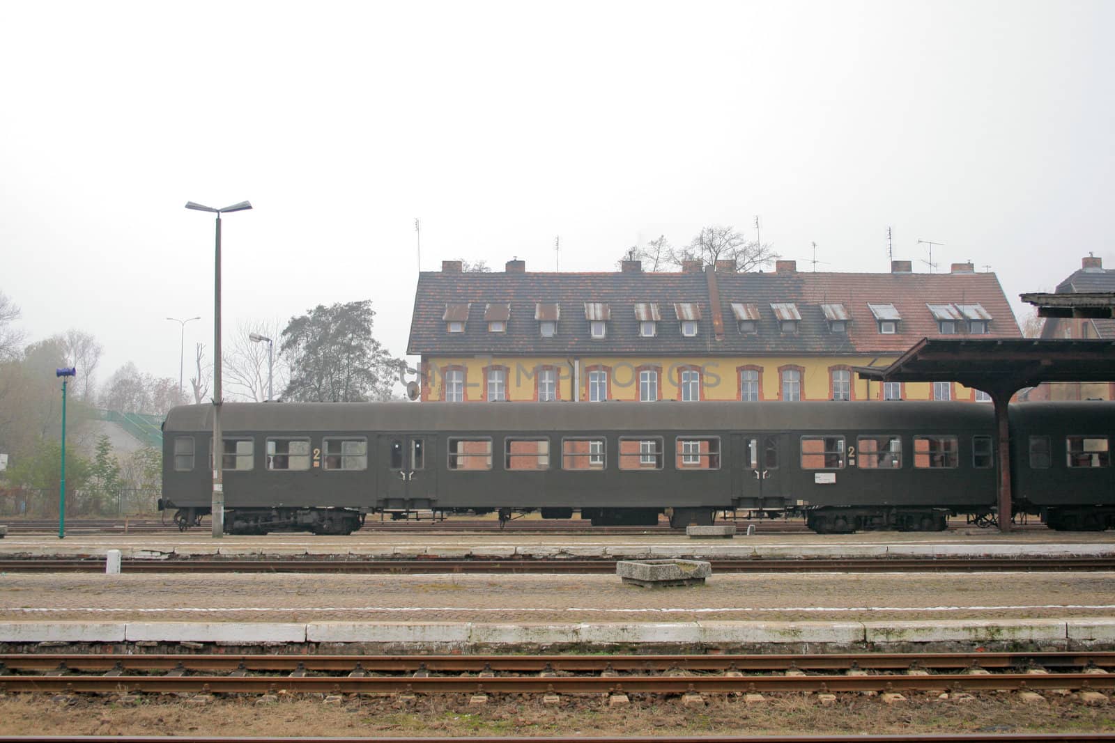 Train at the station by remik44992