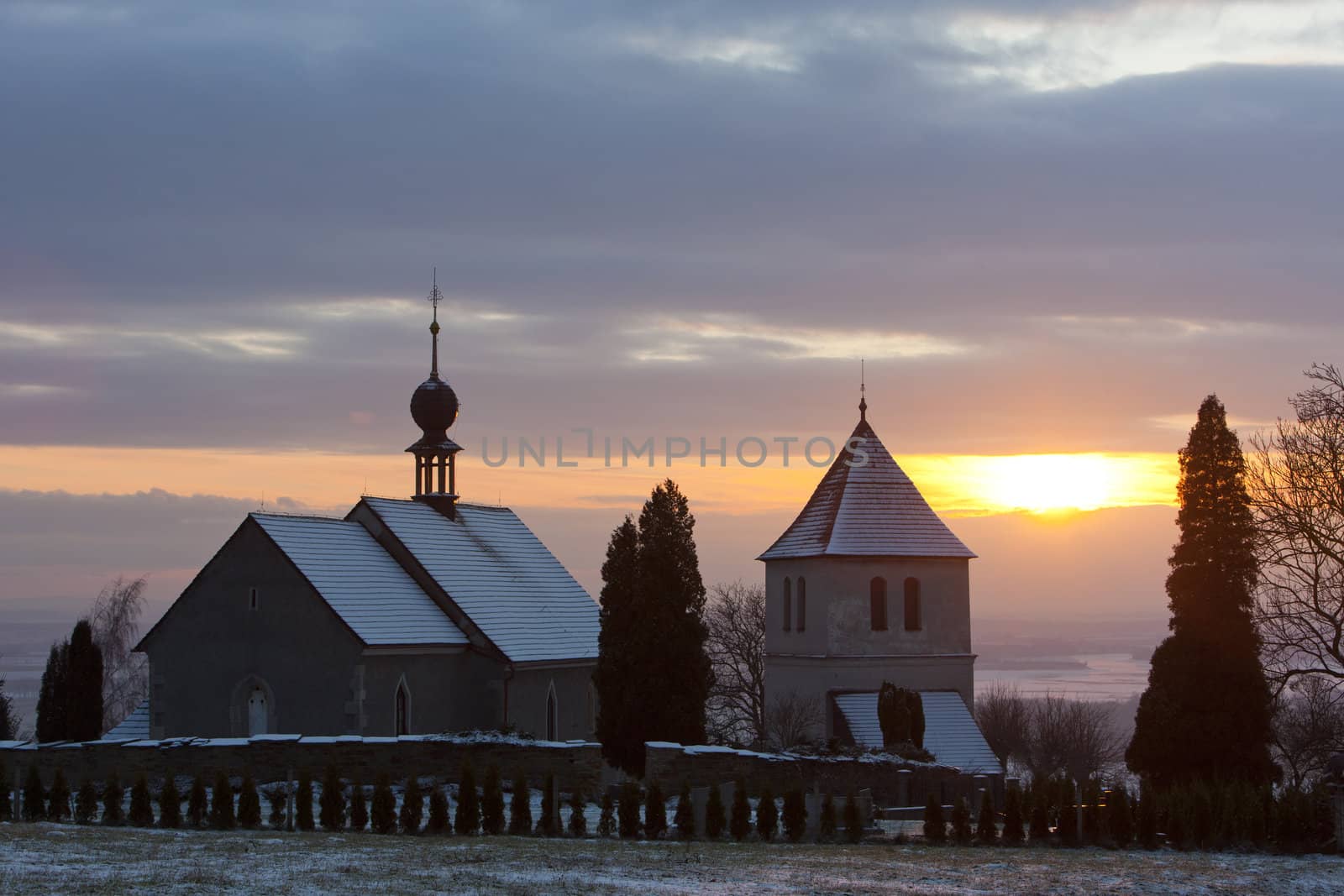 church in Vaclavice, Czech Republic