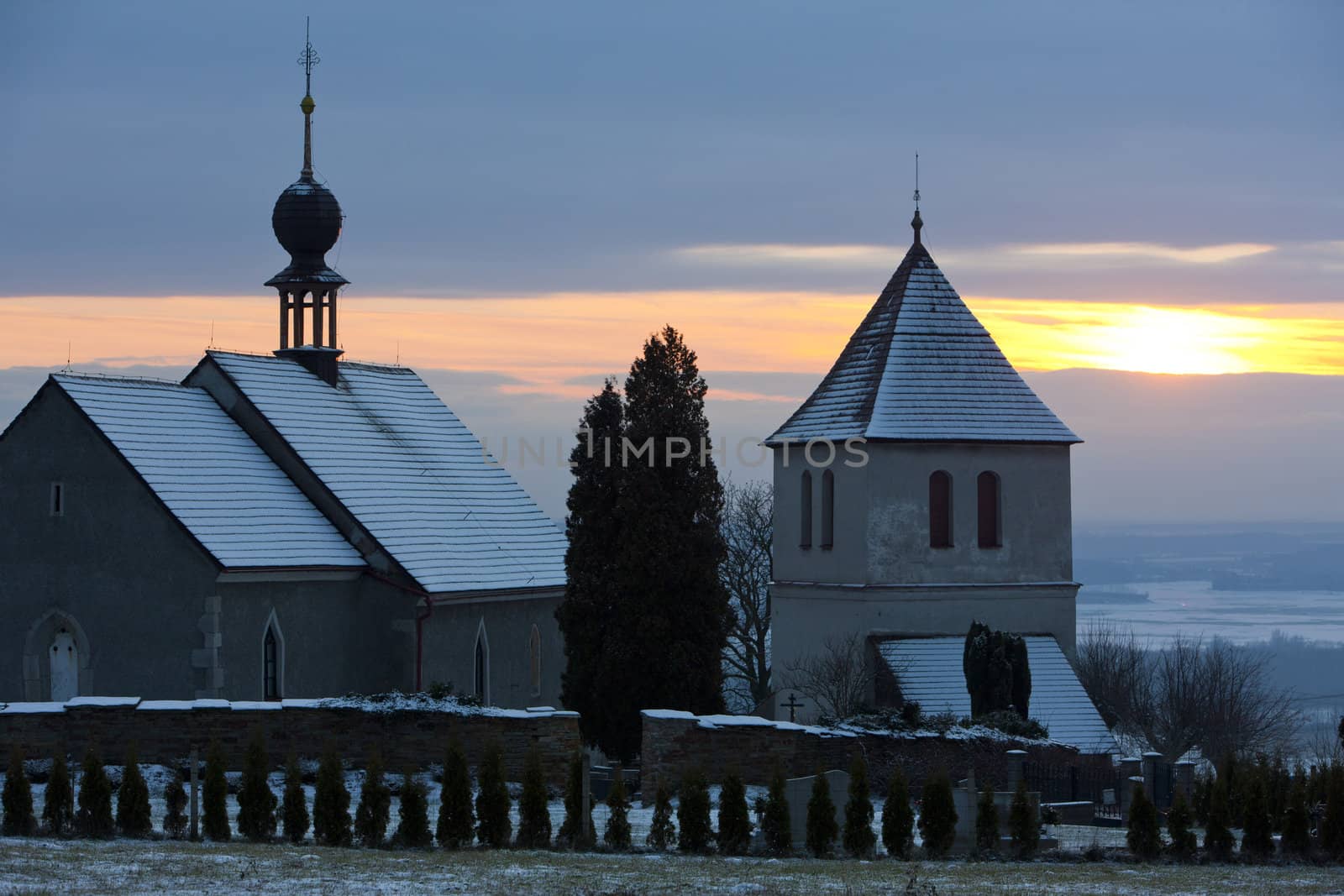 church in Vaclavice, Czech Republic