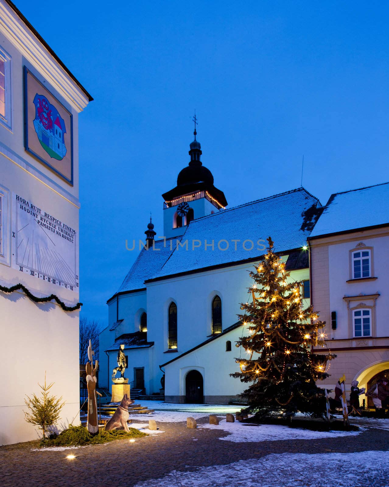 Nove Mesto nad Metuji at Christmas, Czech Republic