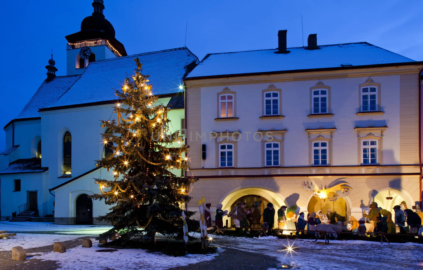 Nove Mesto nad Metuji at Christmas, Czech Republic