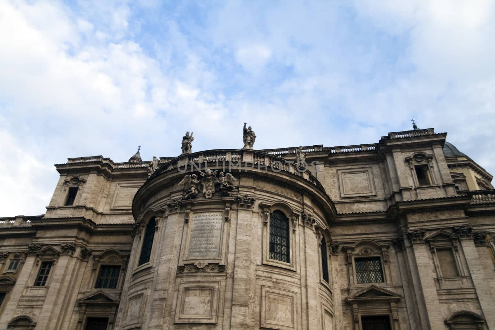 The back of Santa Maria Maggiore in Rome, Italy