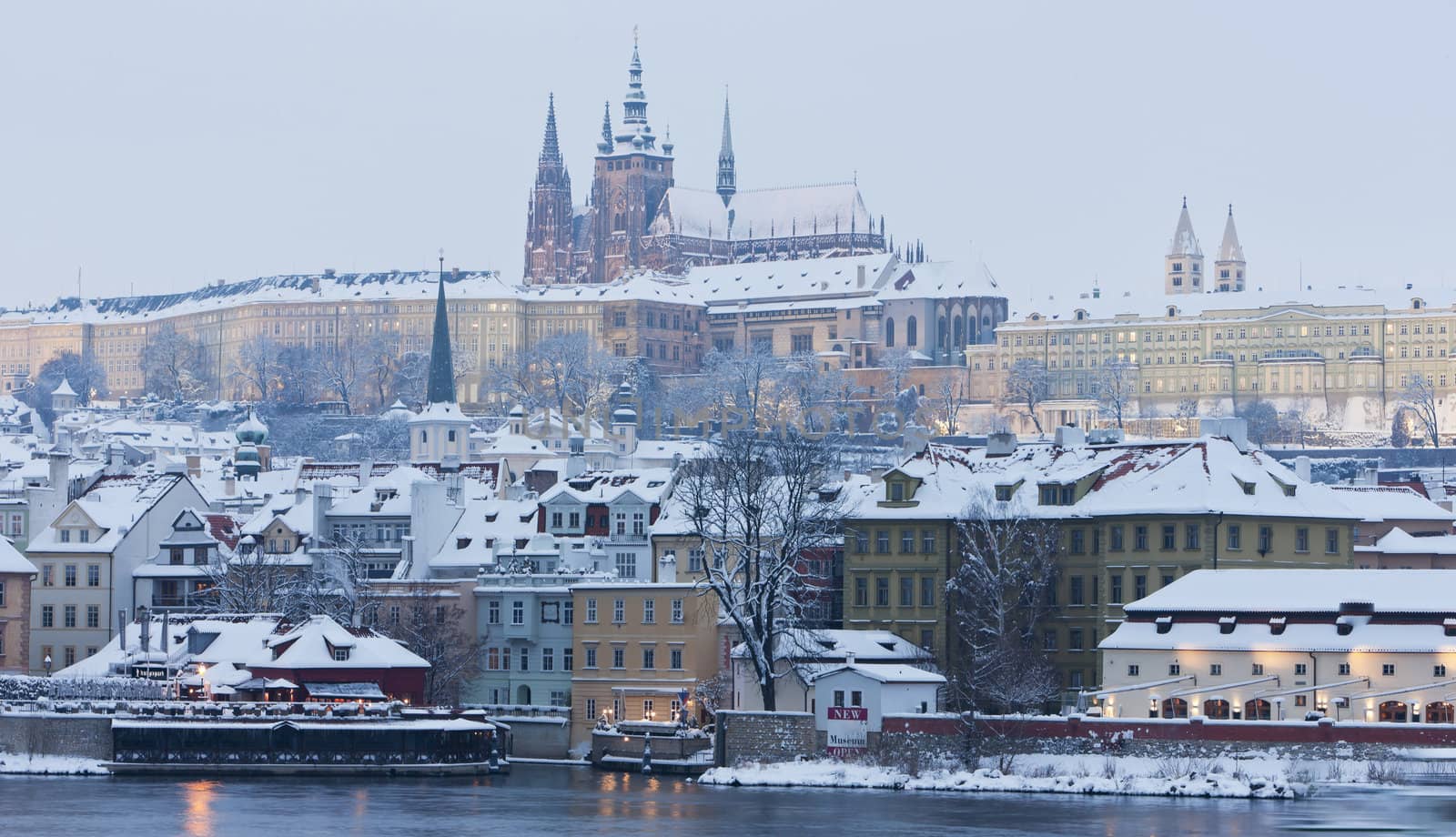 Hradcany in winter, Prague, Czech Republic