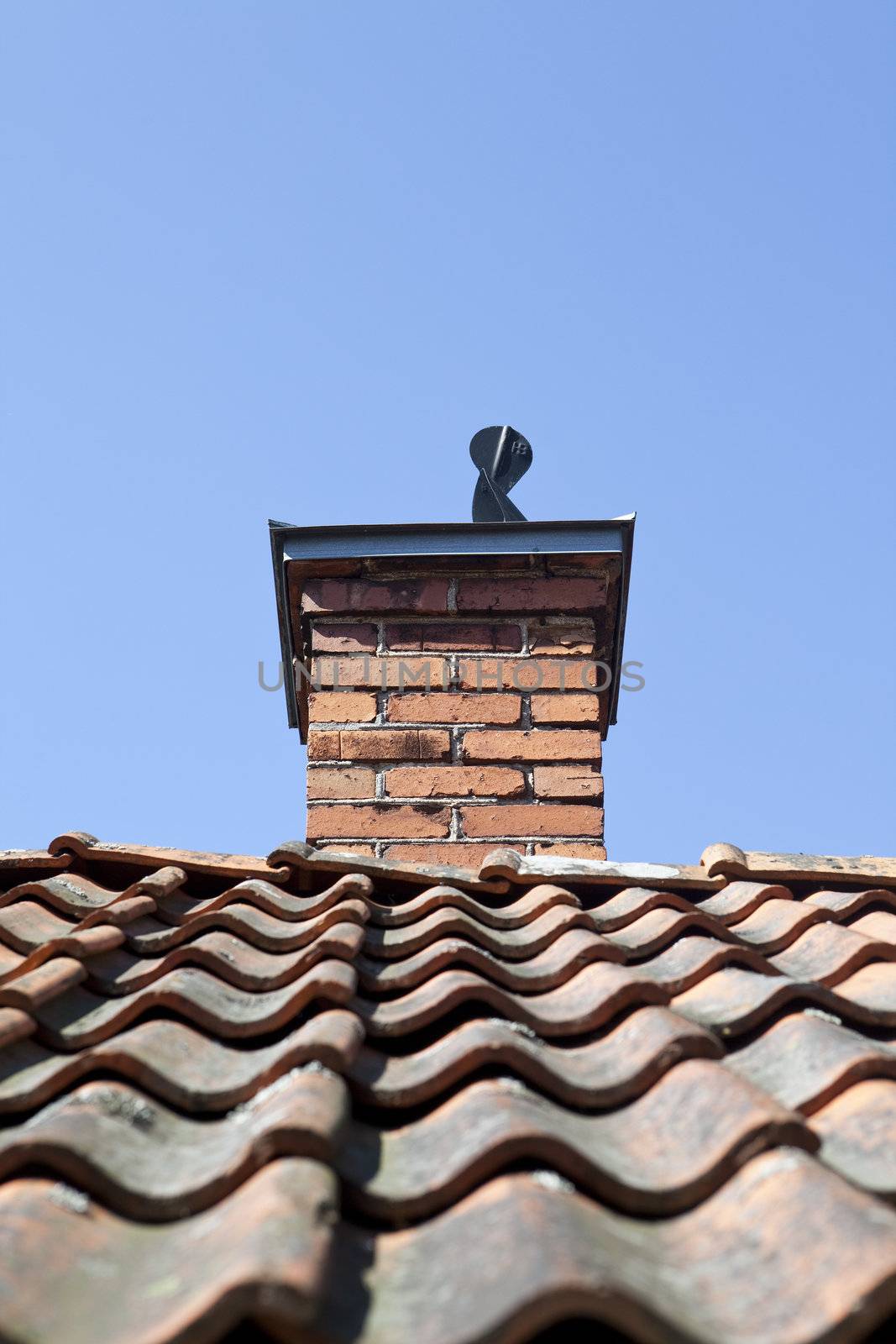 Chimney on a old hous